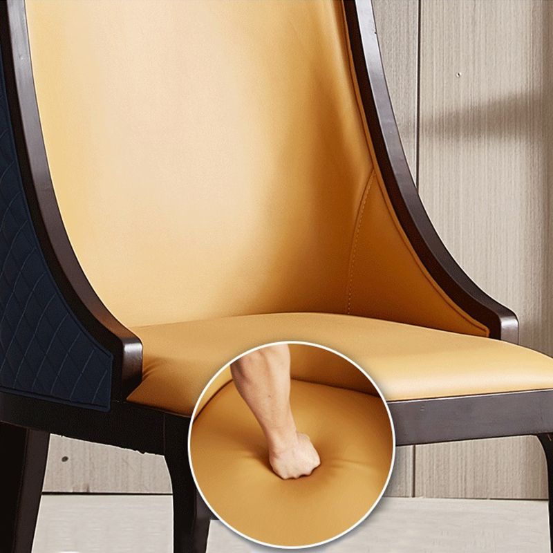 Sillas de comedor sin brazos tradicionales Silla de acento de comedor tapizado