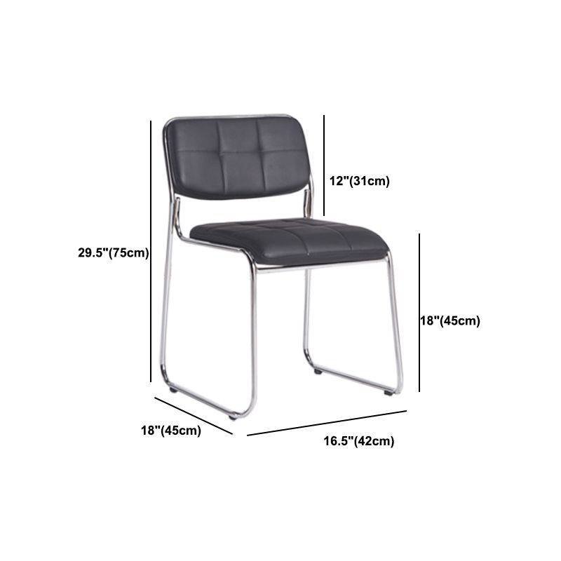 Low Back Conference Chair Contemporary No Wheels Guest Chair Clearhalo 'furn' 'furn_office_chair' 'Furniture' 'Office Chairs' 'Office Furniture' 'office_chair' 1200x1200_b564301f-a5fc-48d3-90c8-3adbf2ff51df