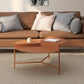 Mid-Century Modern Iron Cocktail Table with 3 Metal Legs and Round Top Clearhalo 'Coffee & Accent Tables' 'Coffee Tables' 'coffee_tables' 'furn' 'furn_coffee_tables' 'Furniture' 'Living Room Furniture' 1200x1200_b5685e16-6f7d-43b1-84ea-c0a474b03f07