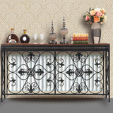 Table de la console de la console de pays française table de canapé de console finition antique