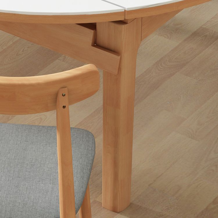 Modern Style Round Dinner Table White Sintered Stone Table with Wooden Base Clearhalo ' dining_table' 'Dining Tables & Seating' 'Dining Tables' 'furn' 'furn_dining_table' 'Furniture' 'furniture_dining_table' 'Kitchen & Dining Furniture' 'kitchen&dining_furn' 'kitchen' 'kitchen_dining_table' 1200x1200_b56b3fa9-6eba-48af-8737-8be66a11241e