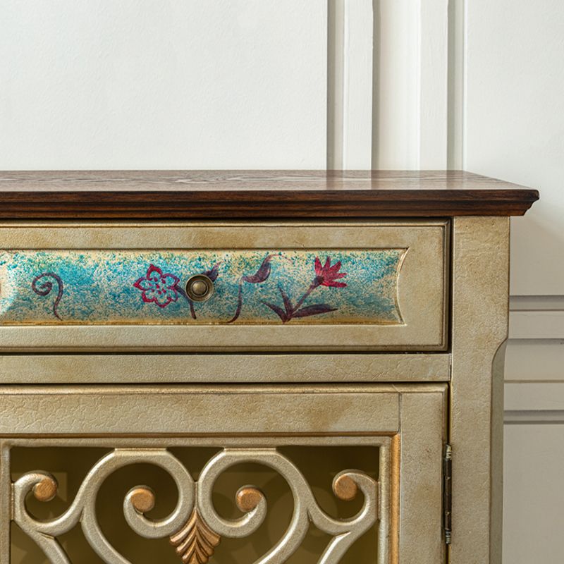 36.02"Tall 1- Door Wooden Cabinet, 2-drawer Rectangle Accent Cabinet Clearhalo 'Cabinets & Chests' 'cabinets_chests' 'furn' 'furn_cabinets_chests' 'Furniture' 'Living Room Furniture' 1200x1200_b570c2d5-c078-4ca0-9b68-2cec216b2f74