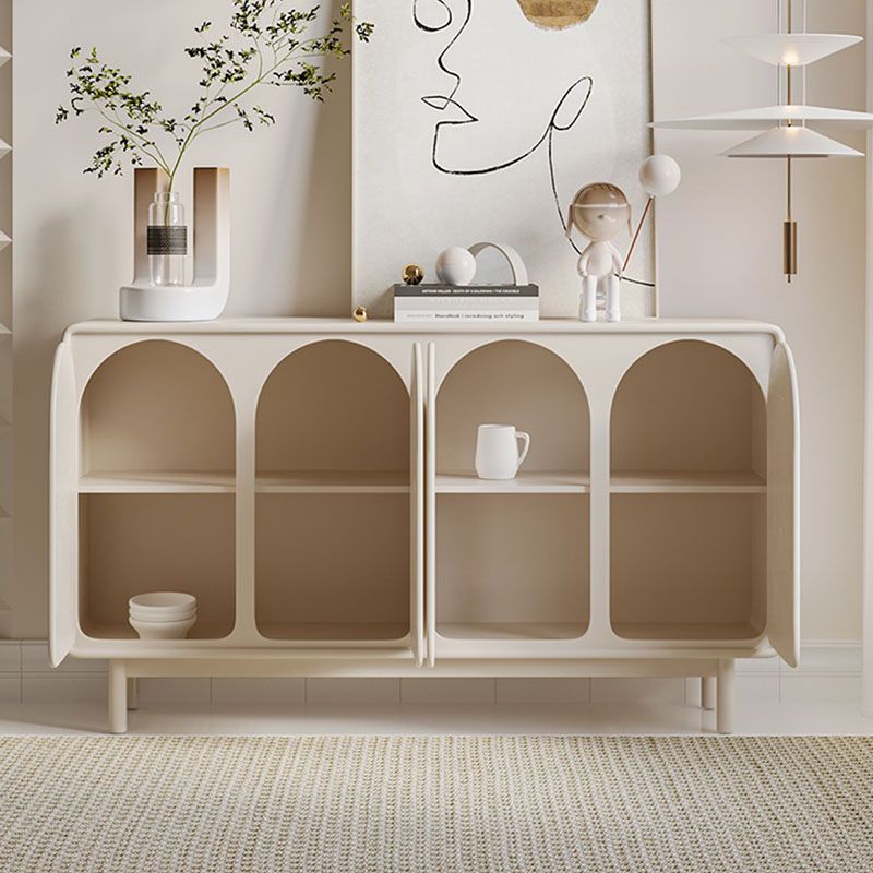 Tavolo da sideboard in legno a buffet in stile contemporaneo con armadi