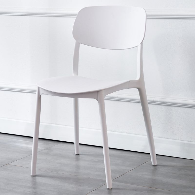 Plastic Side Chair Contemporary Multicolor Open Back Side Chair for Dining Room Clearhalo ' kitchen&dining_furn' 'Dining Chairs' 'Dining Tables & Seating' 'dining_chair' 'furn' 'furn_dining_chair' 'Furniture' 'furniture_dining_chair' 'Kitchen & Dining Furniture' 'kitchen' 1200x1200_b57161c1-0c04-4ca6-a010-9e0accb0eaea