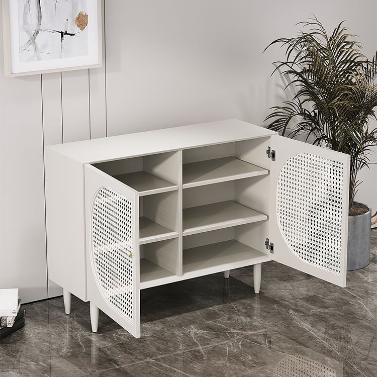 Modern Style Rectangle Side Board 39.4"L Home Wooden Sideboard Clearhalo 'buffet_sideboard' 'Buffets & Sideboards' 'furn' 'furn_buffet_sideboard' 'Furniture' 'Kitchen & Dining Furniture' 1200x1200_b571aeee-6597-41f0-9337-4e14d483b364