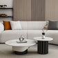 Slate Pedestal Coffee Table Round Modern Minimalist Coffee Table Clearhalo 'Coffee & Accent Tables' 'Coffee Tables' 'coffee_tables' 'furn' 'furn_coffee_tables' 'Furniture' 'Living Room Furniture' 1200x1200_b5724eef-bf85-4417-85fe-7dfcdae4e1c8
