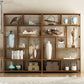 Contemporary Brown Etagere Libro scaffale aperto libreria verticale con cassetti