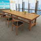 Solid Wood Meeting Table Home Office Rectangular Modern Writing Desk
