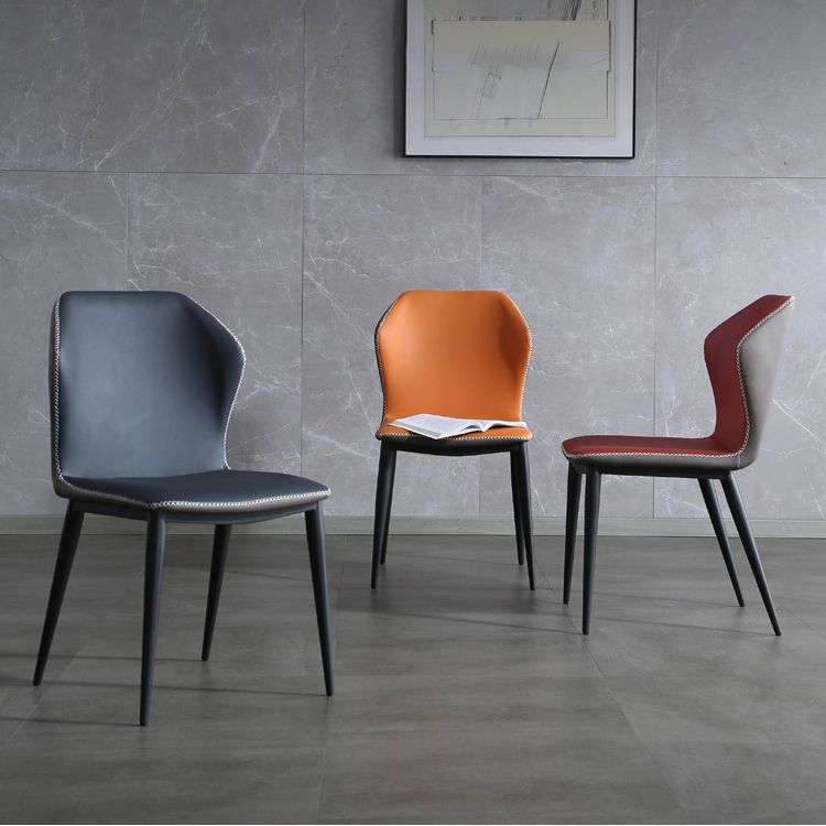 Industrial Style Metal Chairs Kitchen Dining Wingback Side Chair (Set of 2) Clearhalo ' kitchen&dining_furn' 'Dining Chairs' 'Dining Tables & Seating' 'dining_chair' 'furn' 'furn_dining_chair' 'Furniture' 'furniture_dining_chair' 'Kitchen & Dining Furniture' 'kitchen' 1200x1200_b575e394-35f4-46f6-b5c9-abe603a2834c