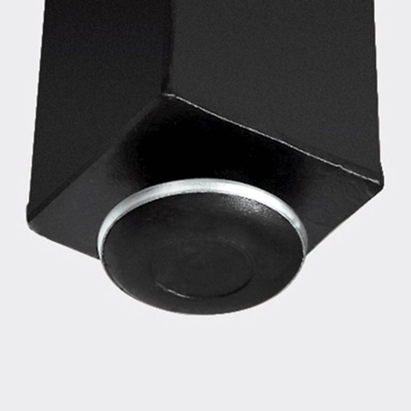 Mesa de mostrador de barra rectángulo mesa de barra industrial con base de metal