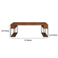 Hedendaagse massief houten bureau 30-inch H Computer Desk in Brown