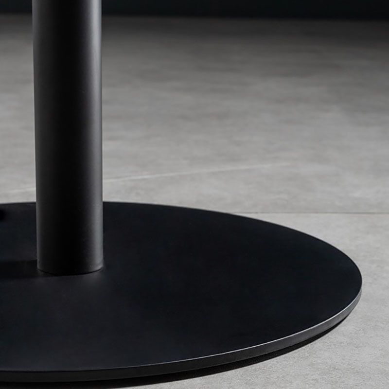 Industrial Round Wood Indoor Pub Bar Table Steel Single Pedestal Bar Dining Table Clearhalo 'Bar Furniture' 'Bar Tables' 'bar_tables' 'furn' 'furn_bar_tables' 'Furniture' 'furniture_bar_tables' 'Kitchen & Dining Furniture' 1200x1200_b57abdad-b7d6-45dc-851f-80d0e8ab5c6e