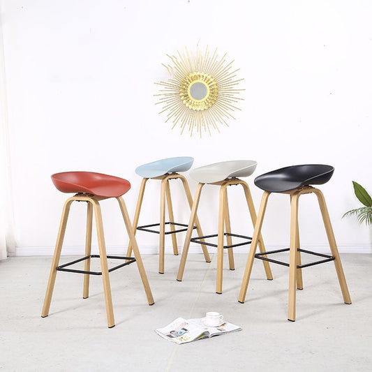 Contemporary Simple Counter Stools 29 Inch Indoor Bar Stool with Metal Leg Clearhalo 'Bar Furniture' 'Bar Stools' 'bar_stools' 'furniture_bar_stools' 'Kitchen & Dining Furniture' 'kitchen&dining_furn' 'kitchen' 'kitchen_furn' Furniture' 1200x1200_b57ba587-0909-4565-b26f-72ff8d1ff690