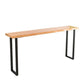 Rectangle Bar Dining Table Contemporary Bar Table with Black Sled Base Clearhalo 'Bar Furniture' 'Bar Tables' 'bar_tables' 'furn' 'furn_bar_tables' 'Furniture' 'Kitchen & Dining Furniture' 1200x1200_b57d90bd-6a18-4f4f-ab7f-d18ef0491e38