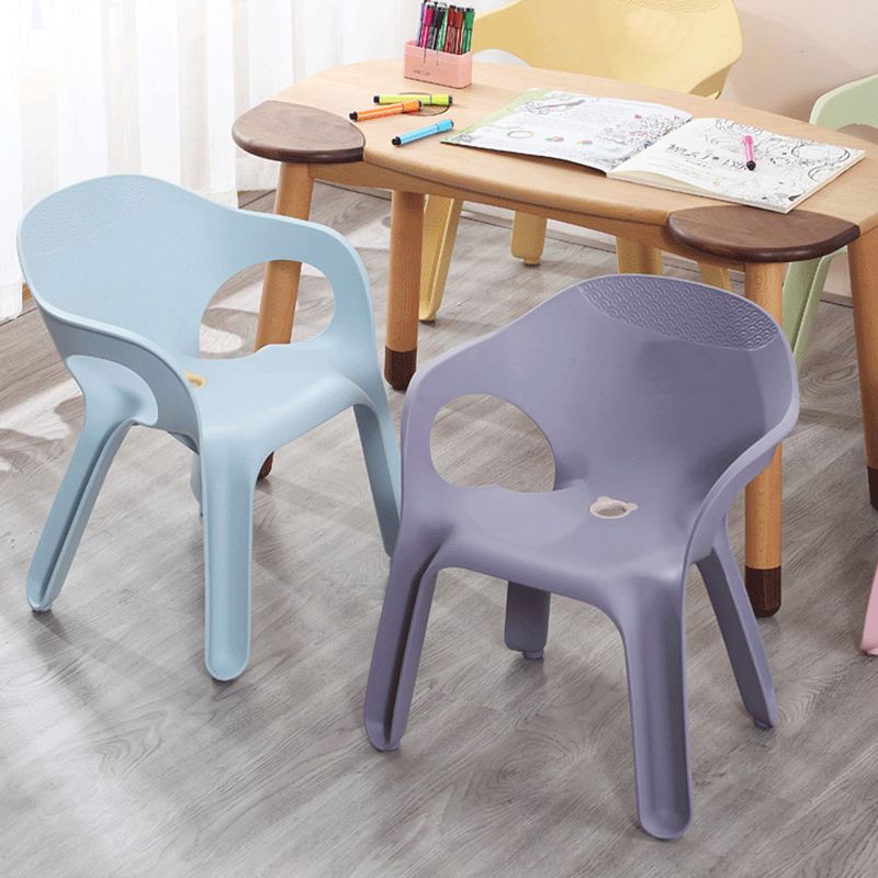 Minimalist Style Stacking Dining Arm Chairs Plastic Solid Back Dining Side Chair for Home Use Clearhalo ' kitchen&dining_furn' 'Dining Chairs' 'Dining Tables & Seating' 'dining_chair' 'furn' 'furn_dining_chair' 'Furniture' 'furniture_dining_chair' 'Kitchen & Dining Furniture' 'kitchen' 1200x1200_b57db41c-5c22-4e78-b91f-ab654ca056eb