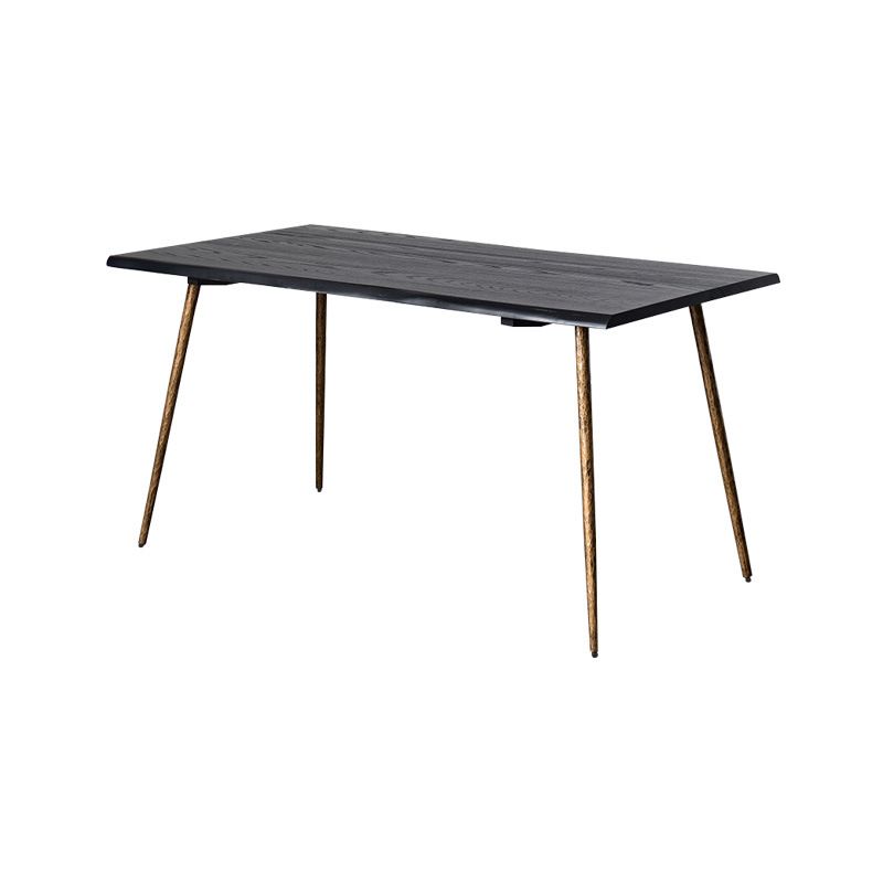 Tavolo da pranzo in legno massiccio tradizionale tavolo da pranzo di lusso con cornice dorata