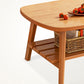 Zeitgenössischer Couchtisch mit 4 Beinen, Standard-Einzel-Cocktailtisch aus Holz