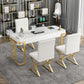 Home Office Writing Desk Glam Style Curved Imitation Marble Writing Desk Clearhalo 'furn' 'furn_office_desk' 'Furniture' 'furniture_office_desk' 'Office Desks' 'Office Furniture' 'office_desk' 1200x1200_b580e4fb-f2ce-4cf5-8954-0d9a3022dddf