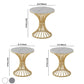 Round Pedestal Glam Dining Table Two-Color Fixed Table of Sintered Stone Clearhalo ' dining_table' 'Dining Tables & Seating' 'Dining Tables' 'furn' 'furn_dining_table' 'Furniture' 'furniture_dining_table' 'Kitchen & Dining Furniture' 'kitchen&dining_furn' 'kitchen' 'kitchen_dining_table' 1200x1200_b580f564-271c-4e21-8aad-d71f27646009