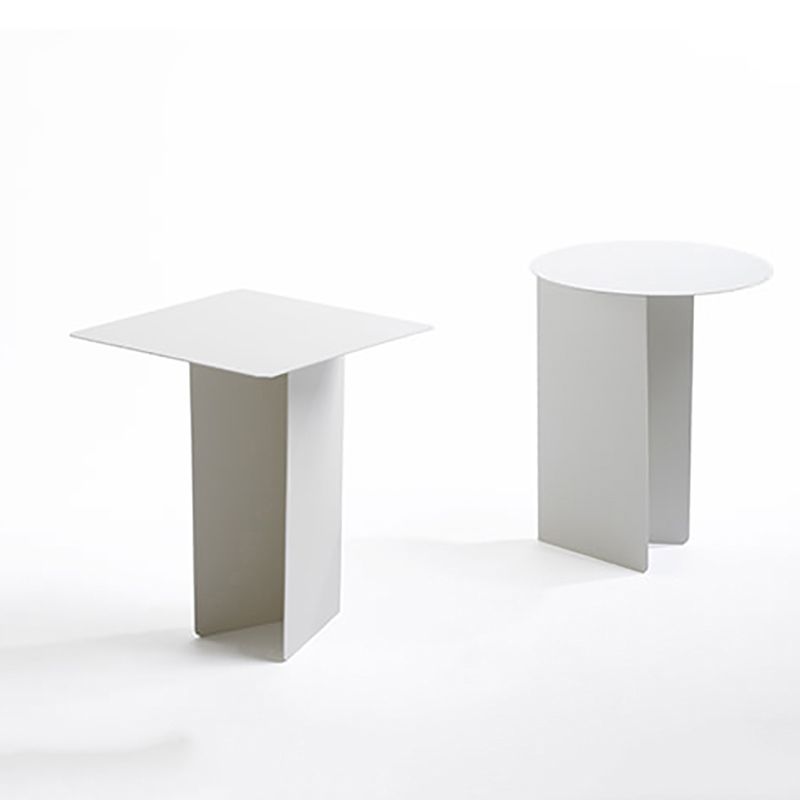 Tavolo in metallo in metallo in metallo della metà del secolo /tavolo da tavolo astratto alto 19,6 "