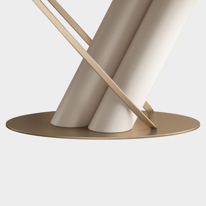 Modern Kitchen Dining Room Set Standard Height with Sintered Stone Top and Pedestal Base Table Set Clearhalo 'Dining Room Sets' 'Dining Tables & Seating' 'dining_room_set' 'furn' 'furn_dining_room_set' 'Furniture' 'furniture_dining_room_set' 'Kitchen & Dining Furniture' 'kitchen&dining_furn' 'kitchen' 1200x1200_b582bbb7-d634-4e64-a651-d6740559e9ec