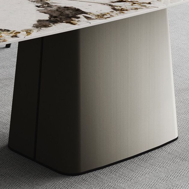 Contemporary Sintered Stone Dining Table Set 1/3/4/5/7 Pieces Dining Set for Home Clearhalo 'Dining Room Sets' 'Dining Tables & Seating' 'dining_room_set' 'furn' 'furn_dining_room_set' 'Furniture' 'furniture_dining_room_set' 'Kitchen & Dining Furniture' 1200x1200_b583cc6d-a166-4c52-ab34-ecd38f5c7757