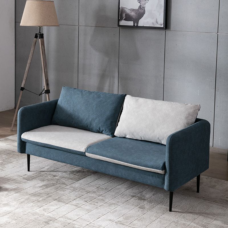 Sofá de brazo de cuero Faux Contemporary 3-Seter 29.5 "H