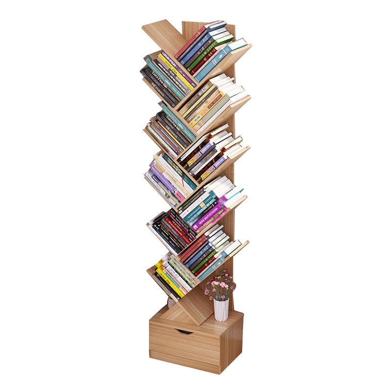 Scandinavian Style Shelf Bookcase Closed Back Bookcase for Office and Home Clearhalo 'Bookcases' 'furn' 'furn_bookcases' 'Furniture' 'furniture_bookcases' 'Office Furniture' 1200x1200_b58490fd-8721-4ecc-af48-efc100d0e4cf