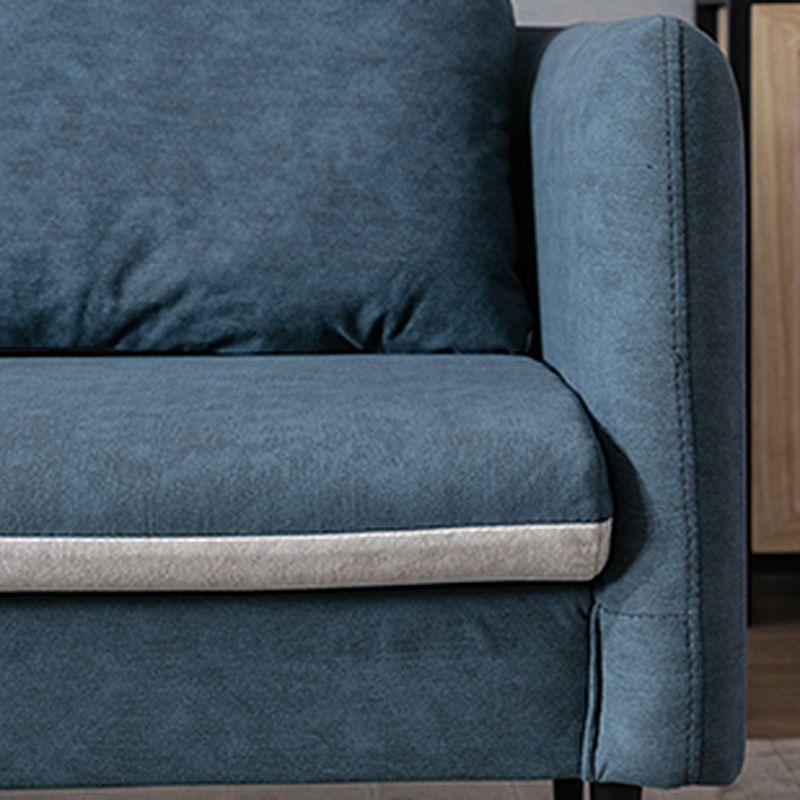 23.6" H Contemporary Faux Leather Square Arm Sofa for Living Room