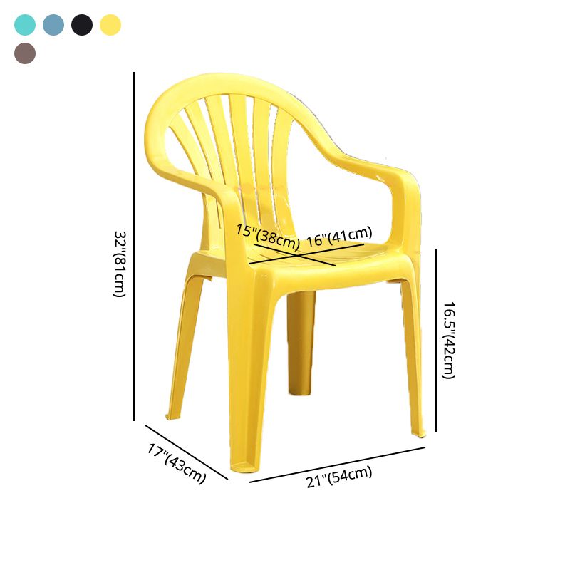 Plastic Stackable Dining Arm Chairs Modern Home Windsor Dining Armchairs Clearhalo ' kitchen&dining_furn' 'Dining Chairs' 'Dining Tables & Seating' 'dining_chair' 'furn' 'furn_dining_chair' 'Furniture' 'furniture_dining_chair' 'Kitchen & Dining Furniture' 'kitchen' 1200x1200_b585de27-68db-4b6c-83fe-6613ce32dc57