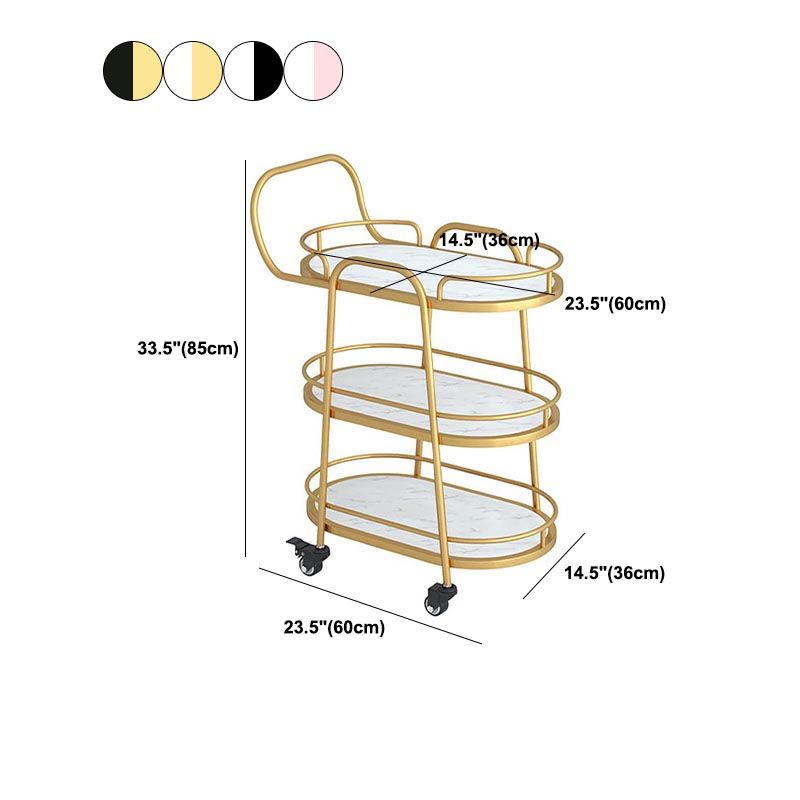 Contemporary Metal Prep Table 33.46"H Rolling Prep Table for Dining Room Clearhalo 'furn' 'furn_kitchen_islands_carts' 'Furniture' 'Kitchen & Dining Furniture' 'Kitchen Islands & Carts' 'kitchen_islands_carts' 1200x1200_b586e7b3-ec7e-4eb3-85d6-de6c647d45fd