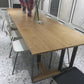 Industrial Style Dining Site Table Solid Wood Double Pedestal Furniture Clearhalo ' dining_table' 'Dining Tables & Seating' 'Dining Tables' 'furn' 'furn_dining_table' 'Furniture' 'furniture_dining_table' 'Kitchen & Dining Furniture' 'kitchen&dining_furn' 'kitchen' 'kitchen_dining_table' 1200x1200_b586f86c-a513-4ec9-a5a1-24eb4ce32b52