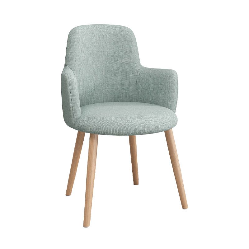 Minimalist Design Fabric Dining Chair for Home Solid Back Arm Side Chair Clearhalo 'Dining Chairs' 'Dining Tables & Seating' 'dining_chair' 'furn' 'furn_dining_chair' 'Furniture' 'furniture_dining_chair' 'Kitchen & Dining Furniture' 1200x1200_b5871534-f3c9-4557-9f14-5b5276baf7d8