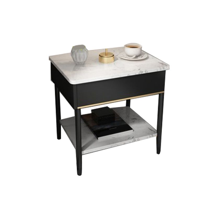 19,69 "tavolo da notte in pietra alto 1 scaffale con gambe