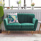 Modern Tight Back Couch Standard Velvet Tuxedo Arm Sofa in Green/Teal/Pink Clearhalo 'furn' 'furn_sofas' 'Furniture' 'furniture_sofas' 'kitchen' 'kitchen_sofas' 'Living Room Furniture' 'Sofa' 'sofas' 1200x1200_b58c136f-f49e-4bb9-b2ff-328a86ef2488