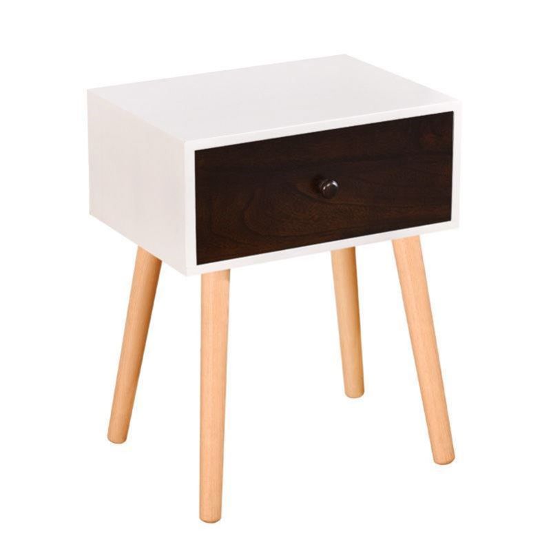 Modern 18 Inch H Nightstand Solid Wood 1-Drawer Night Table with Legs Clearhalo 'Bedroom Furniture' 'furn' 'furn_night_stand' 'Furniture' 'night_stand' 'Nightstands' 1200x1200_b58cfebc-3cdf-42f4-bfde-1b2a6a117125