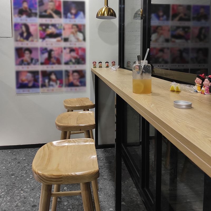Modern Pine Backless Bar Stool Contoured Seat Indoor Counter Stool with Wood Legs Clearhalo 'Bar Furniture' 'Bar Stools' 'bar_stools' 'furn' 'furn_bar_stools' 'furniture_bar_stools' 'Kitchen & Dining Furniture' 'kitchen&dining_furn' 'kitchen' 'kitchen_furn' Furniture' 1200x1200_b58d09a4-9ddc-4b4c-8c26-19dbf94cd521