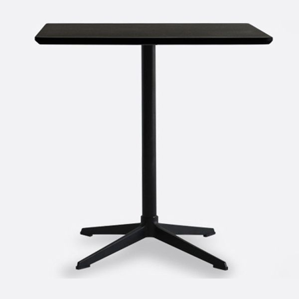 Metal Industrial Square Dining Table Solid Wood Top Table with Pedestal Clearhalo ' dining_table' 'Dining Tables & Seating' 'Dining Tables' 'furn' 'furn_dining_table' 'Furniture' 'furniture_dining_table' 'Kitchen & Dining Furniture' 'kitchen&dining_furn' 'kitchen' 'kitchen_dining_table' 1200x1200_b58f5ae2-e96e-427f-8d51-05d348d27d27
