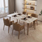 Modern Style Stone Furniture 1/5 Pcs Dining Room Table Set for Home