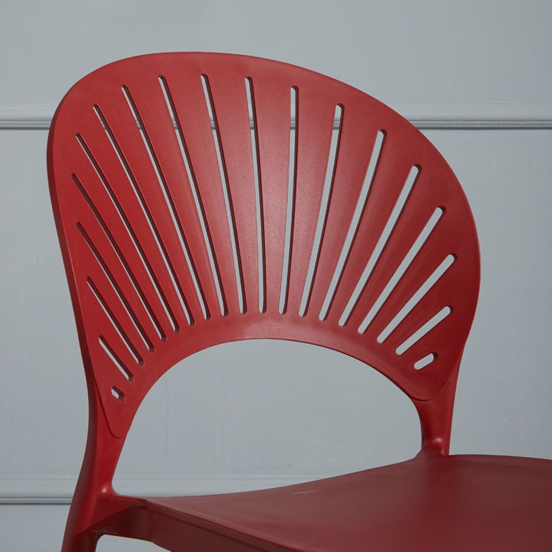 Scandinavian Plastic Armless Dining Chairs Indoor Stackable Side Chairs Clearhalo ' kitchen&dining_furn' 'Dining Chairs' 'Dining Tables & Seating' 'dining_chair' 'furn' 'furn_dining_chair' 'Furniture' 'furniture_dining_chair' 'Kitchen & Dining Furniture' 'kitchen' 1200x1200_b590b16c-07f8-4d57-a896-8ec57eb30bf1