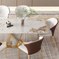 High Gloss White Dining Table Set 1/4/5/7 Pieces Glam Dinette Set with Leather Chairs Clearhalo 'Dining Room Sets' 'Dining Tables & Seating' 'dining_room_set' 'furn' 'furn_dining_room_set' 'Furniture' 'Kitchen & Dining Furniture' 1200x1200_b5916940-493e-492f-af10-cd7226f91019