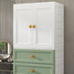Bedroom Plastic Cabinet with Hinged Doors Matte Finish Modern Storage Cabinet
