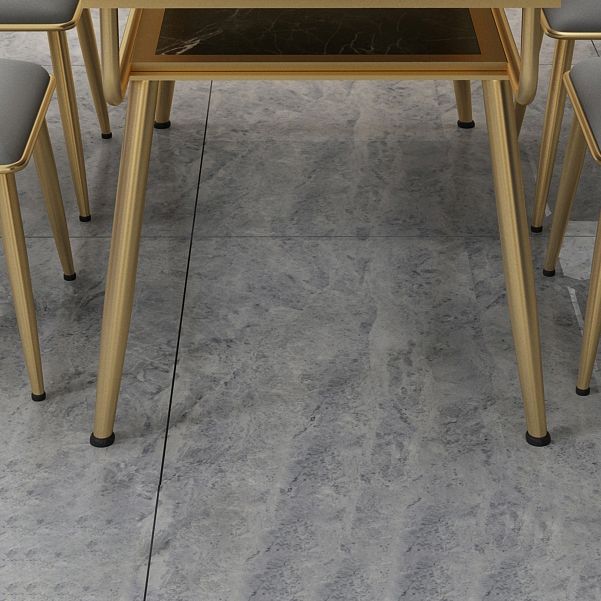Traditional Luxury Dining Table Rectangle 4 Legs Dining Table with Gold Frame Clearhalo 'Dining Tables & Seating' 'Dining Tables' 'dining_table' 'furn' 'furn_dining_table' 'Furniture' 'furniture_dining_table' 'Kitchen & Dining Furniture' 'kitchen' 'kitchen_dining_table' 1200x1200_b5925307-941b-4010-8ebf-8dabf97b8a63