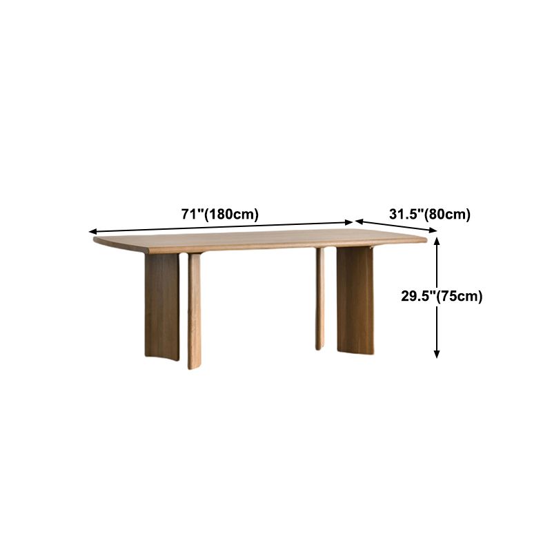Rectangle Modern Dining Table Solid Wood Fixed Table with 4 Legs Clearhalo ' dining_table' 'Dining Tables & Seating' 'Dining Tables' 'Furniture' 'furniture_dining_table' 'Kitchen & Dining Furniture' 'kitchen&dining_furn' 'kitchen' 'kitchen_dining_table' 1200x1200_b59511a6-ec52-4bae-a5b5-56449f5e7607