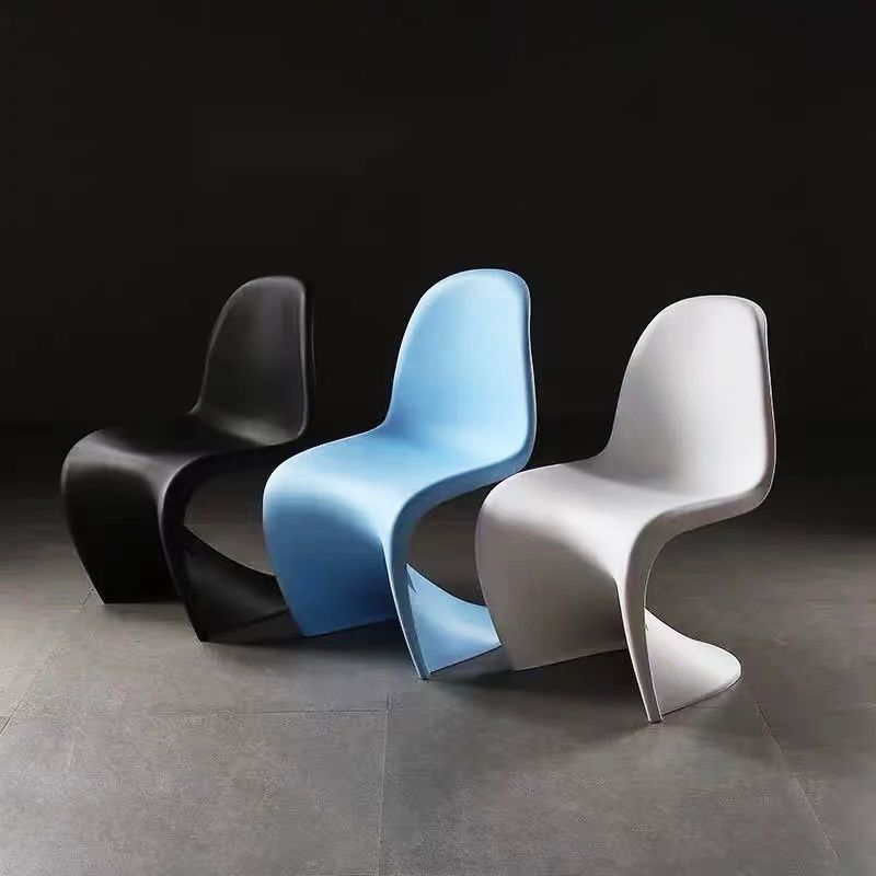 Scandinavian Style Plastic Dining Armless Chair Solid Back Chair for Home Clearhalo ' kitchen&dining_furn' 'Dining Chairs' 'Dining Tables & Seating' 'dining_chair' 'Furniture' 'furniture_dining_chair' 'Kitchen & Dining Furniture' 'kitchen' 1200x1200_b59653bc-2381-47cc-8787-86e89af372ea