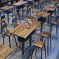 Table à manger de bar industriel, café et salle de repos, table à vin
