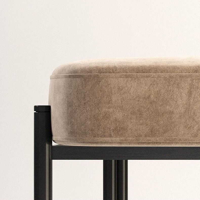 Contemporary Velvet Armless Side Chair Matte Finish Open Back Dining Chair Clearhalo ' kitchen&dining_furn' 'Dining Chairs' 'Dining Tables & Seating' 'dining_chair' 'furn' 'furn_dining_chair' 'Furniture' 'furniture_dining_chair' 'Kitchen & Dining Furniture' 'kitchen' 1200x1200_b59bfa86-d059-48ea-8188-7dfbde2a6a23