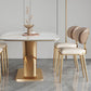 Dining Room Set Modern Sintered Stone Table with Gold Metal Base Rectangle Dining Set for Restaurant Clearhalo 'Dining Room Sets' 'Dining Tables & Seating' 'dining_room_set' 'furn' 'furn_dining_room_set' 'Furniture' 'furniture_dining_room_set' 'Kitchen & Dining Furniture' 'kitchen&dining_furn' 'kitchen' 1200x1200_b59c1200-d624-4300-bdf2-289a94394fc1