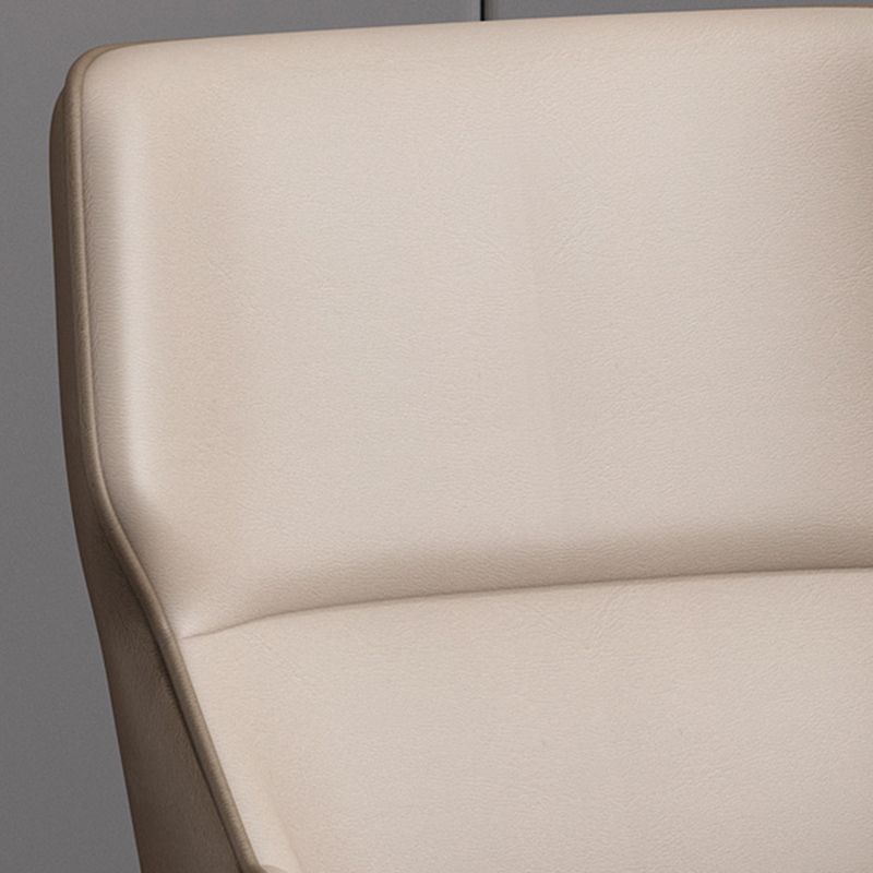 Modern Style Dining Chair Arm Dining Chair with Metal Legs for Kitchen