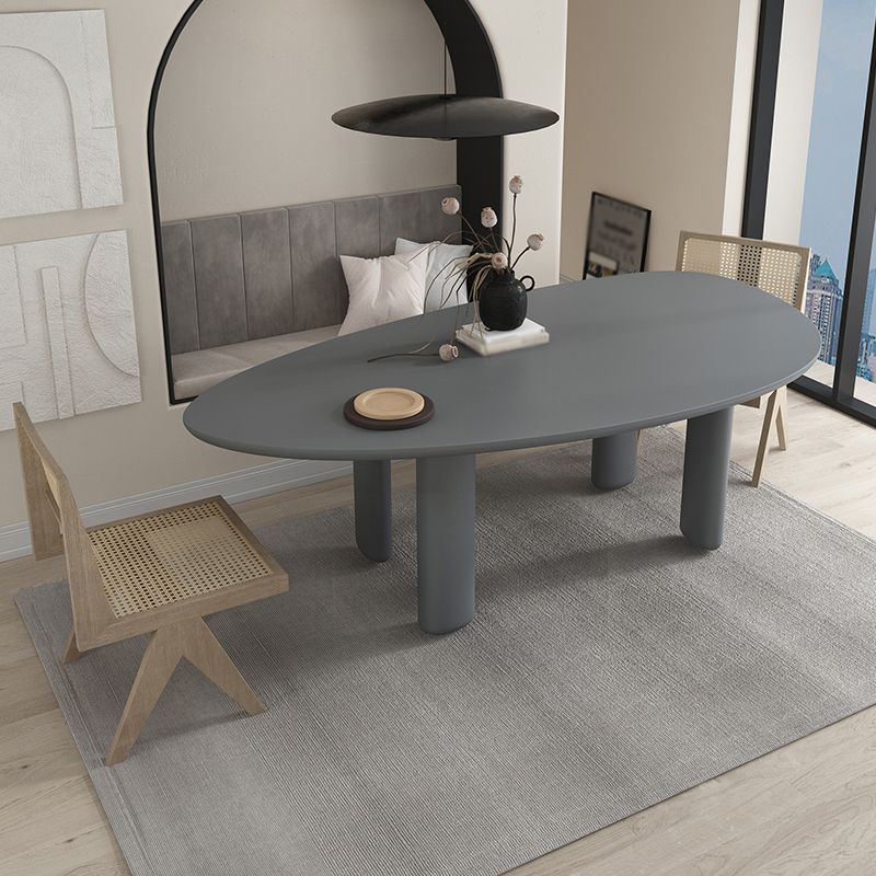 Oval Tripod Base Dining Table Solid Wood Modern Kitchen Dinner Dining Room Table Clearhalo 'Dining Tables & Seating' 'Dining Tables' 'dining_table' 'furn' 'furn_dining_table' 'Furniture' 'furniture_dining_table' 'Kitchen & Dining Furniture' 'kitchen' 'kitchen_dining_table' 1200x1200_b59fc579-3606-4500-8f3f-7e424943abf6